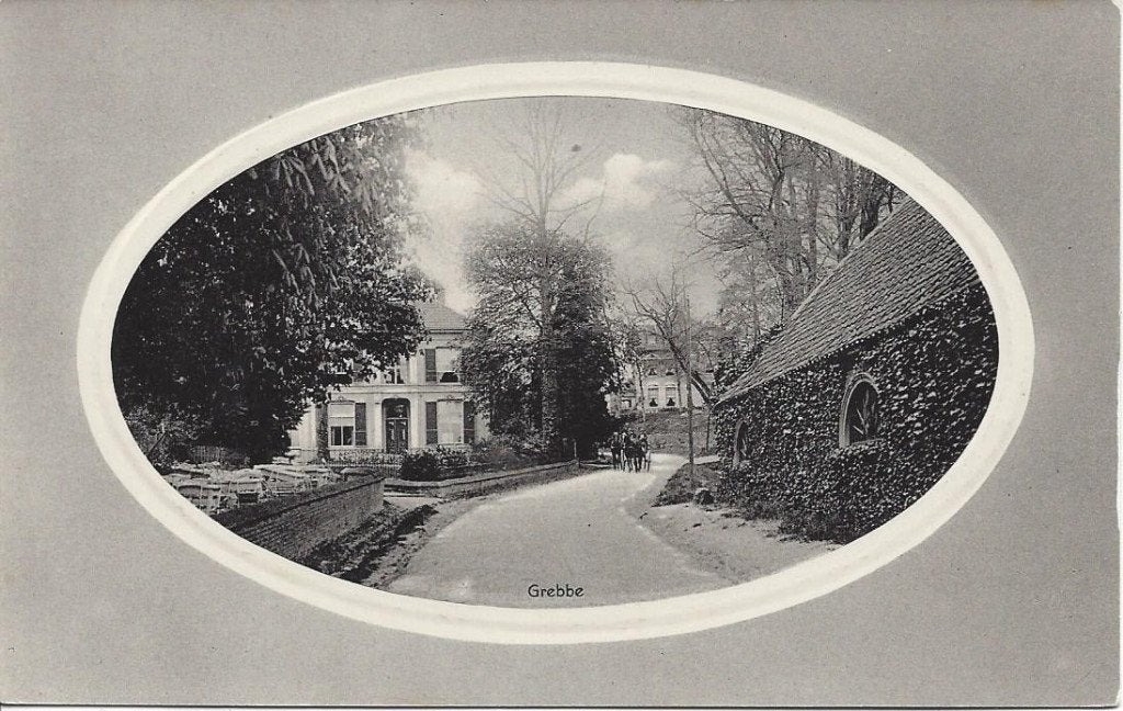 Rhenen (Ut.) Grebbe, rechts Dependance Hotel De Grebbe, Volk, Ophalen of Verzenden, Voor 1920, Ongelopen, Utrecht