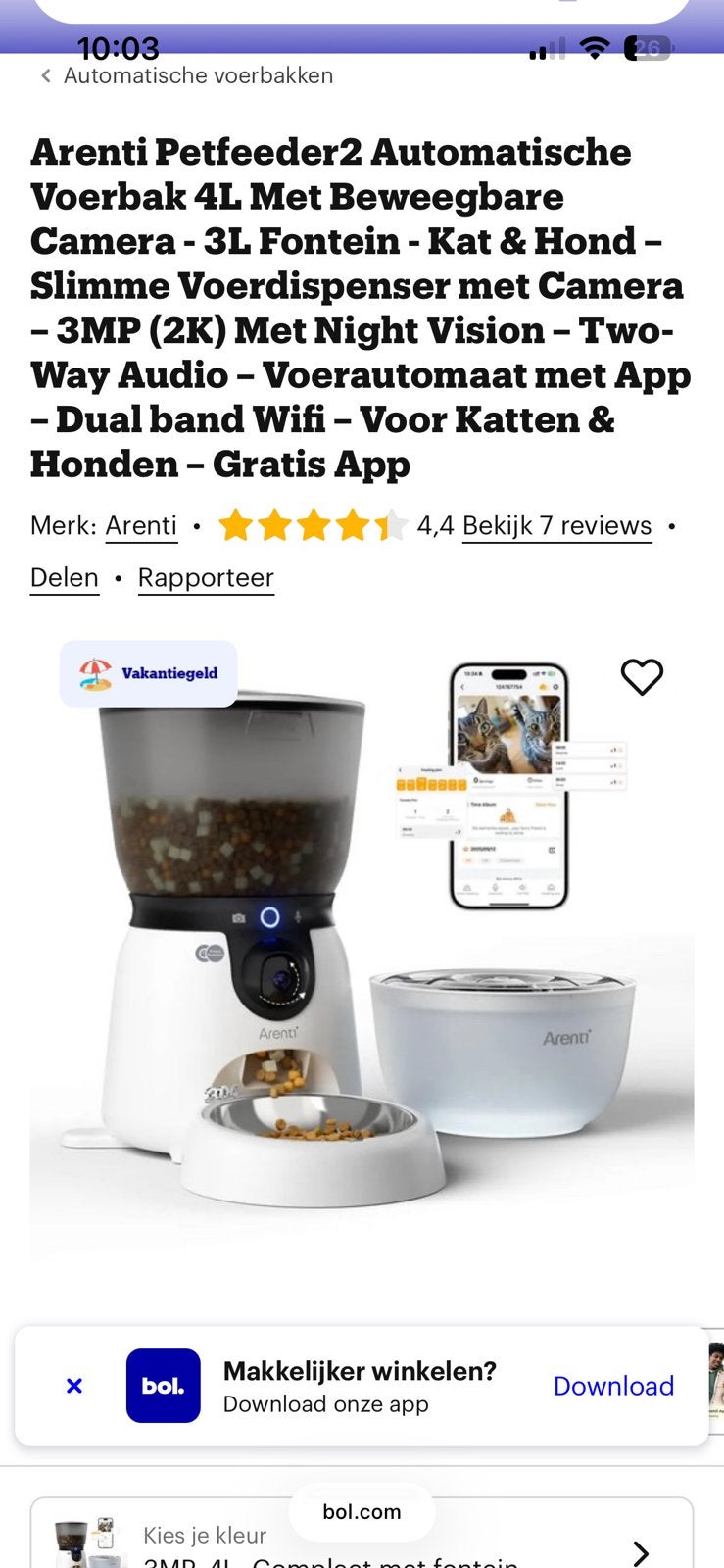 Automatische voerbak voor huisdier kat, hond of ander, Ophalen of Verzenden, Nieuw