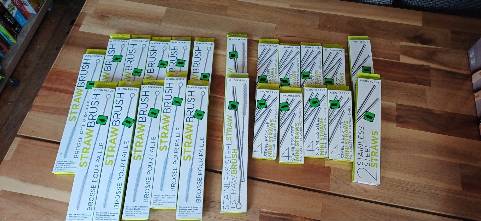 Partij U-Konserve RVS (Mini) Rietjes en borstels - Nieuw, Ophalen of Verzenden, Nieuw, Metaal, Overige merken