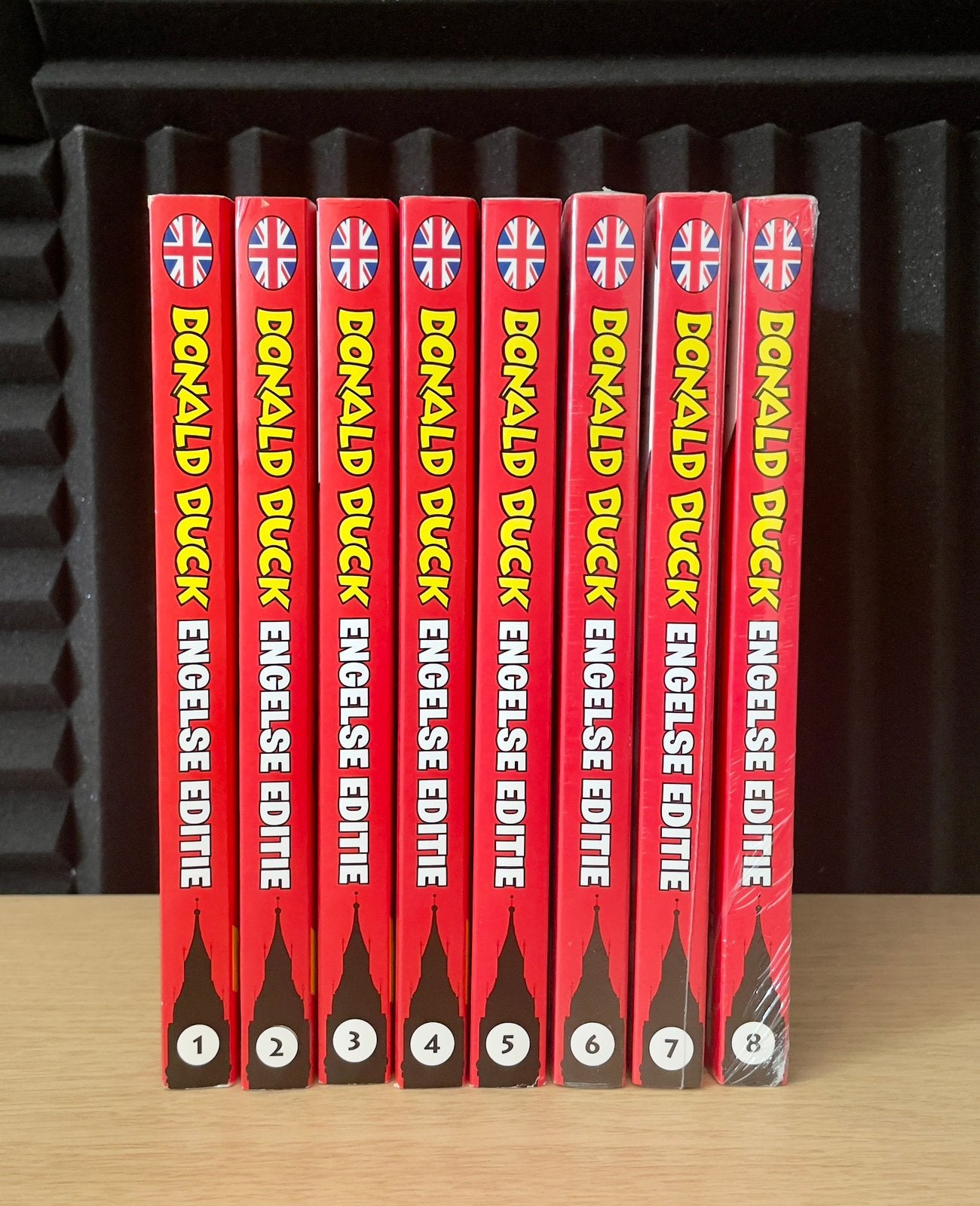 Prachtige complete set Donald Duck Pocket Book 1-8 Engels!, Complete serie of reeks, Ophalen of Verzenden, Zo goed als nieuw, Donald Duck / Disney