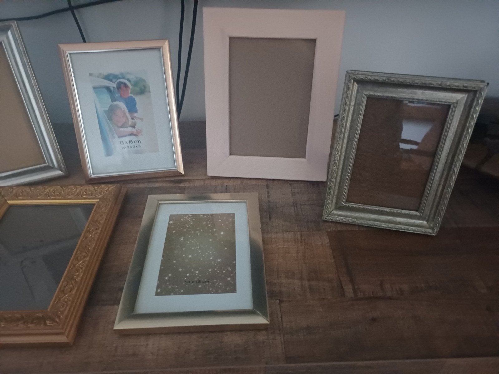 Diverse fotolijsten - Set van 6 stuks, Audio, Tv en Foto, Fotografie | Fotolijsten, Gebruikt, Standaard fotolijst, Hout, Hangend