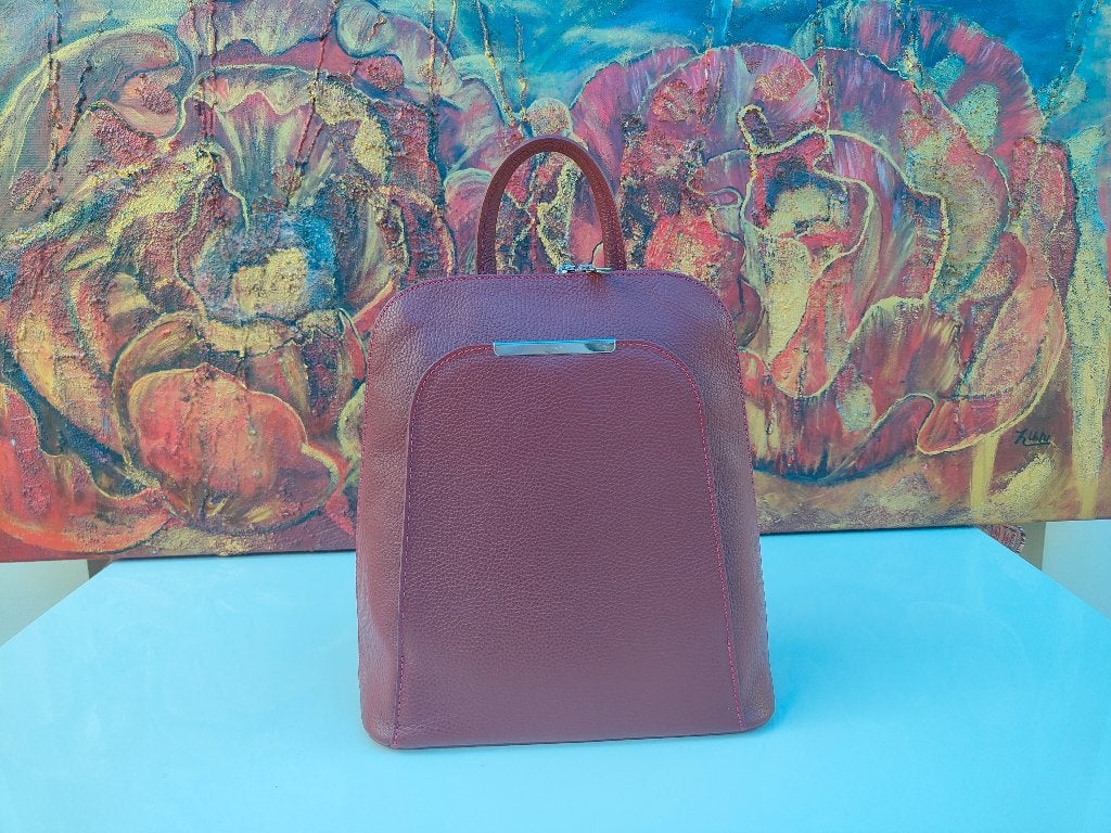 Elegante Italiaanse leren rugzak, Verzenden, Nieuw, Overige kleuren, Overige typen
