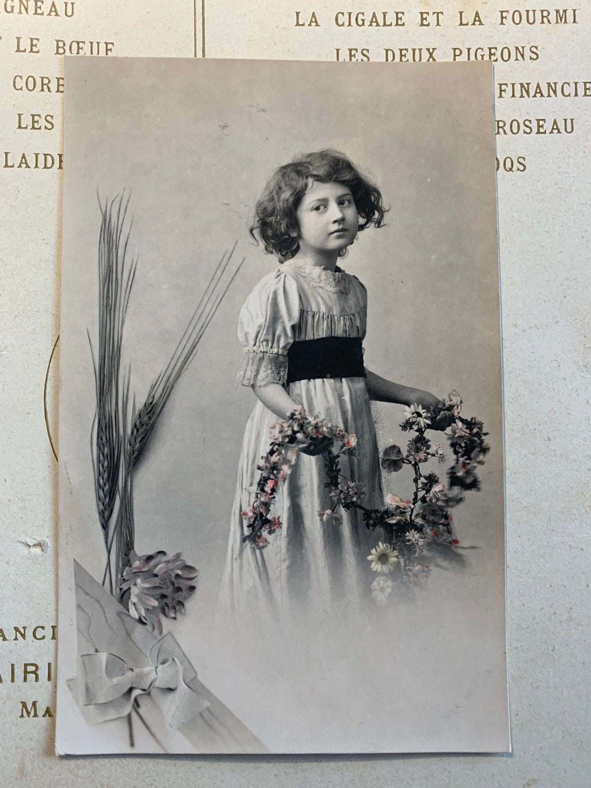 1912 Meisje met bloemenslinger (SL), Ophalen of Verzenden, Voor 1920, Gelopen, Kinderen