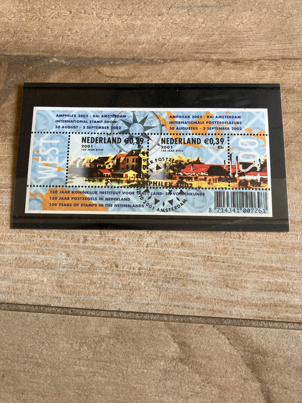 Amphilex 2002 Postzegelvel Nederland €0,39, Ophalen of Verzenden, Na 1940, Postfris