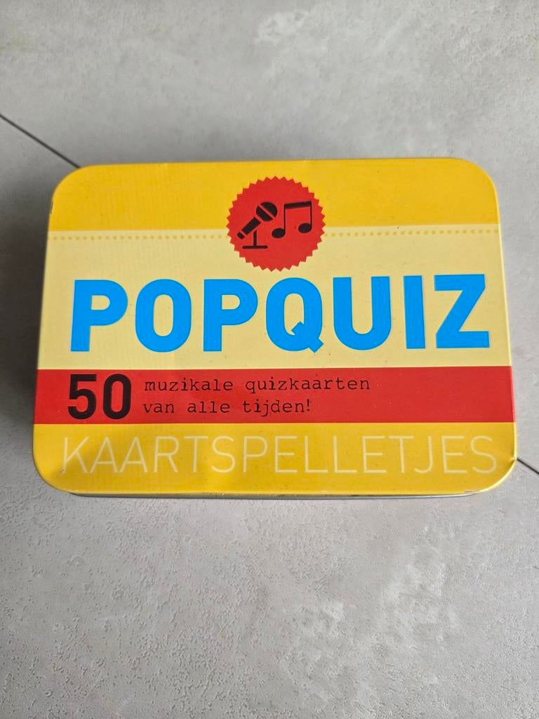 Popquiz Kaartspelletjes - Muzikale Quizkaarten, Vijf spelers of meer, Ophalen of Verzenden, Gebruikt, ImageBooks