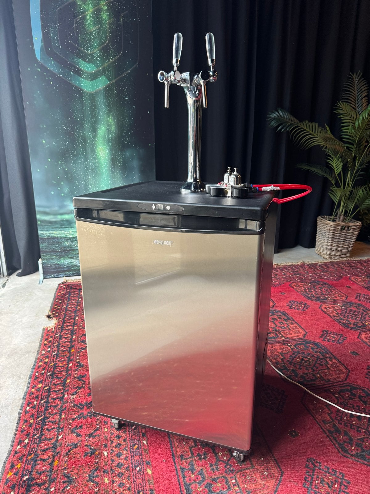 Mobiel tap koelkastje Exquisit BK160-HE-300G zgan, Ophalen, Gebruikt, Koelen en Vriezen