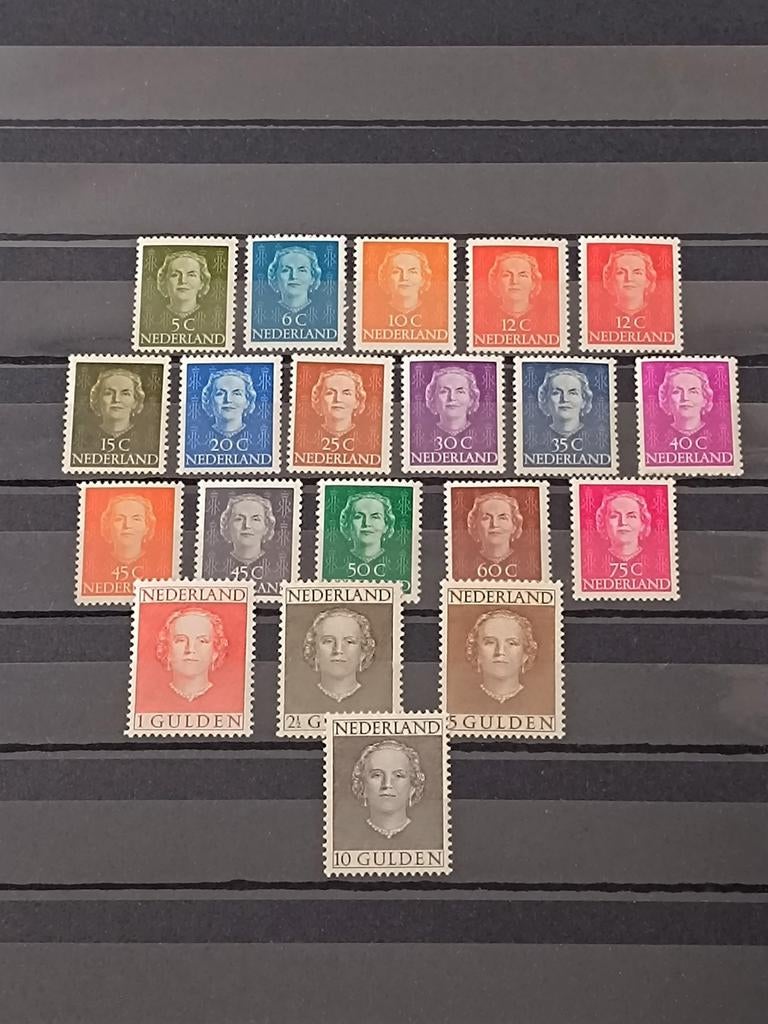Juliana en face compleet postfris, Postzegels en Munten, Postzegels | Nederland, Ophalen of Verzenden, Postfris