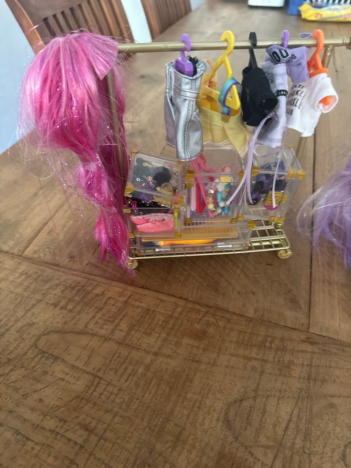 Rainbow High pop met kledingrek en accessoires, Kinderen en Baby's, Ophalen, Gebruikt, Overige typen