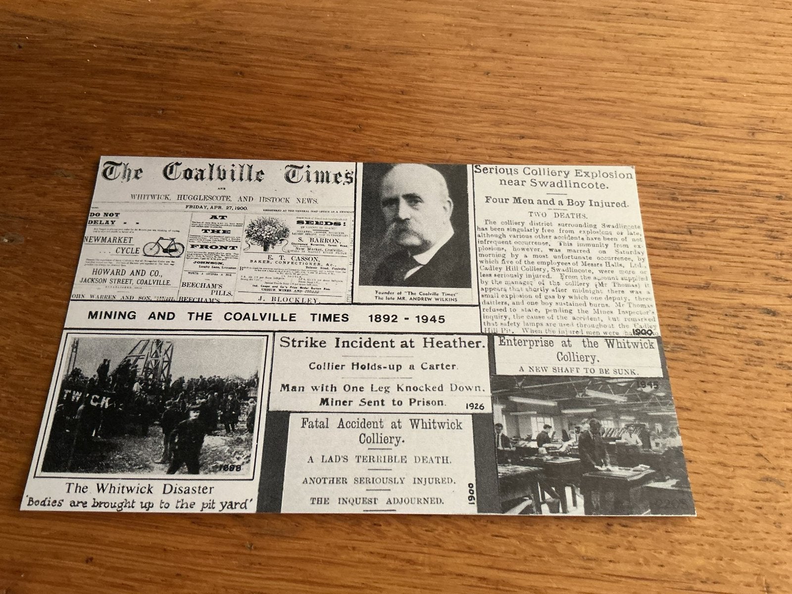 D97 The Coalville Times steenkoolmijn ongeluk, Verzamelen, Ophalen of Verzenden, Buiten Europa