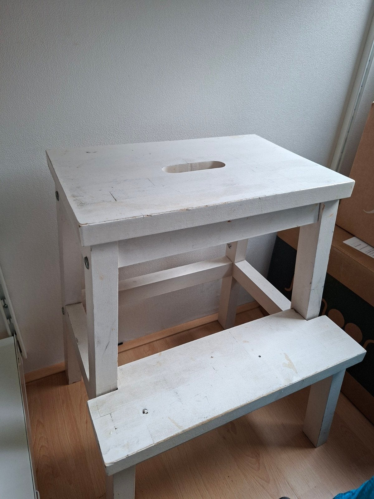 IKEA BEKVÄM opstapje wit, gebruikt, Ophalen