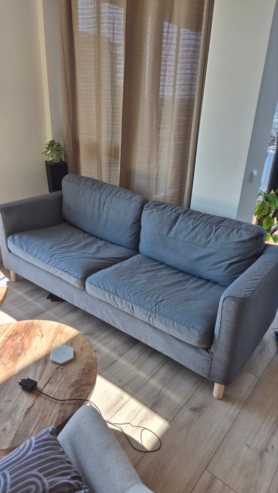 Ikea Pärup 3 zits bank, Ophalen, Gebruikt, Driepersoons, 75 tot 100 cm