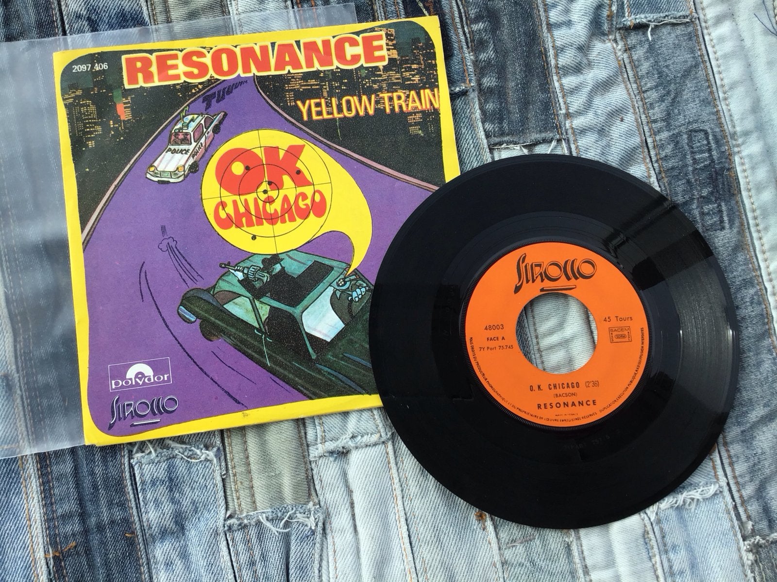 Resonance - O.K. Chicago / Yellow Train 7 inch vinyl single, Gebruikt, 7 inch, Ophalen of Verzenden, Pop