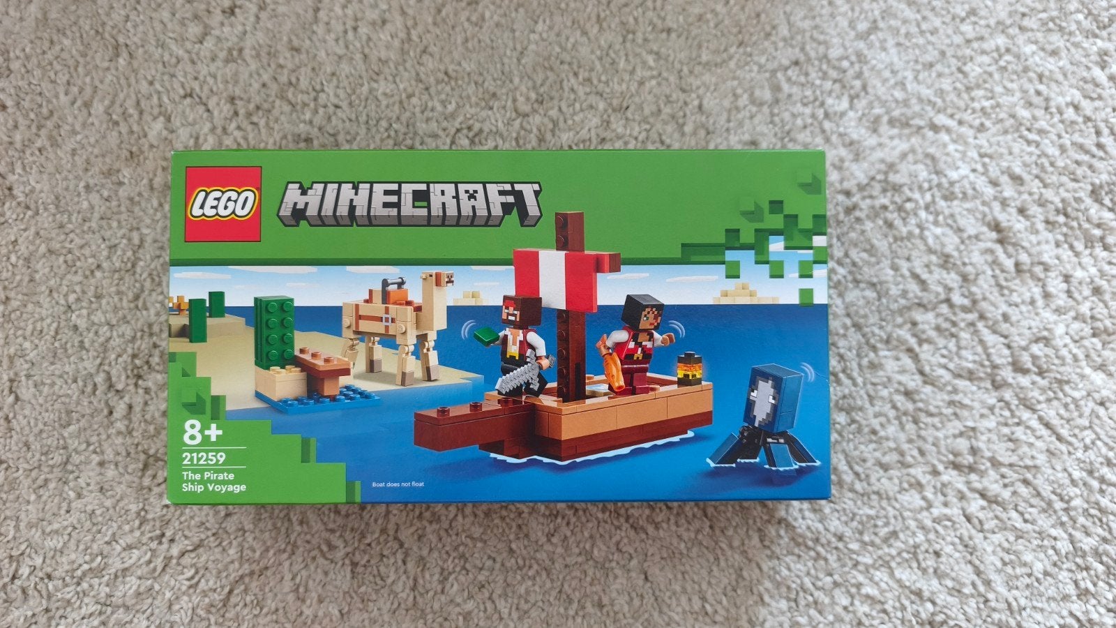 Nieuw in doos: LEGO Minecraft The Pirate Ship Voyage 21259, Minecraft, Lego, Nieuw, Ophalen of Verzenden