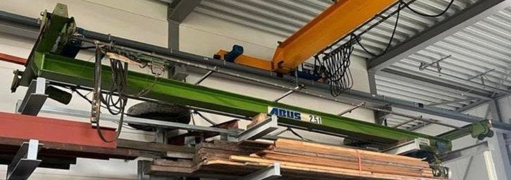 ABUS Bovenloopkraan / brugkraan - 2 ton - 7,10 meter, Ophalen, Gebruikt