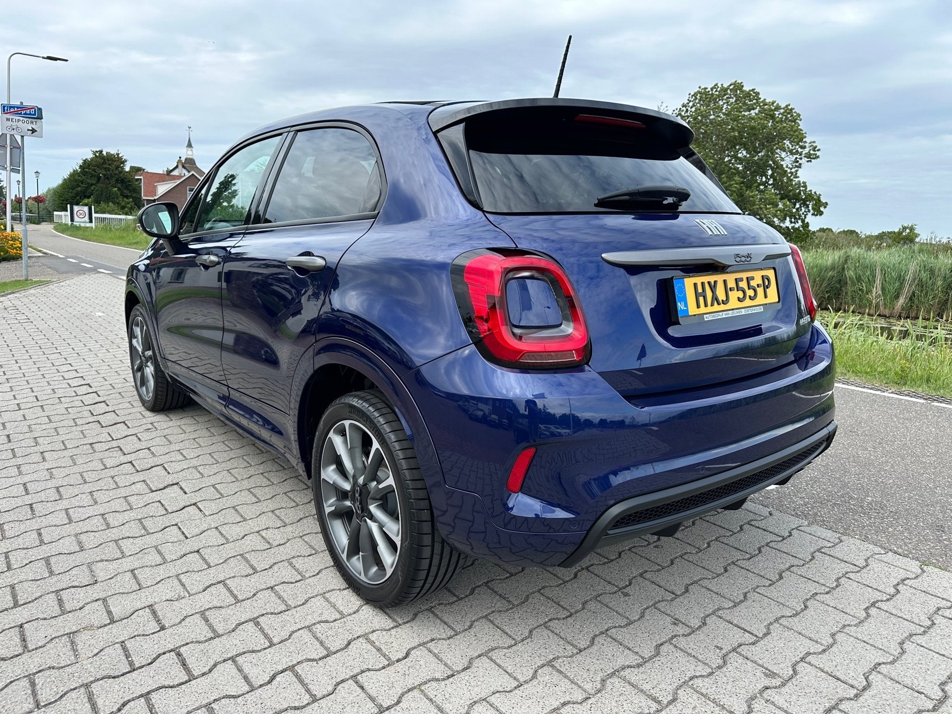 Fiat 500 X 1.5 Hybrid Sport Cabrio, Half Leder, Carplay, Cam, Auto's, 1380 kg, Gebruikt, 4 cilinders, Met garantie (alle)