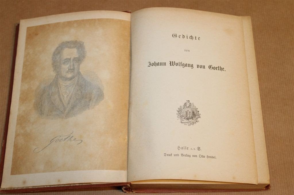 Gedichte — Goethe, Antiek ca. 1890 Met Goudsnede, Antiek en Kunst, Ophalen of Verzenden