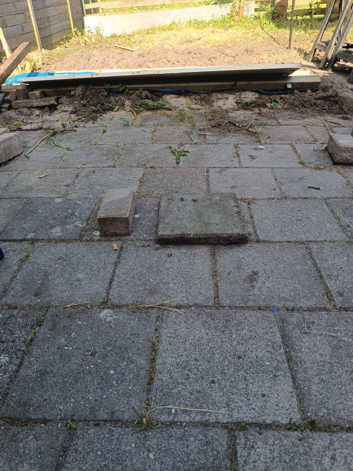 Stenen, Ophalen, Gebruikt, Beton, Terrastegels