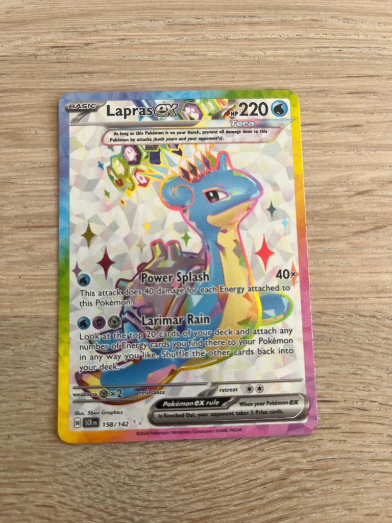 Lapras EX, Hobby en Vrije tijd, Verzamelkaartspellen | Pokémon, Verzenden, Zo goed als nieuw, Losse kaart