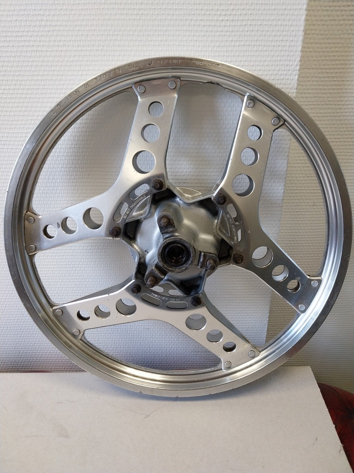 Achterwiel Honda MBX 50 / MB 50 € 145  18X1.40, Ophalen of Verzenden, Gebruikt, Overige typen, Honda mt mtx mb mtx mb mbx nsr ns1