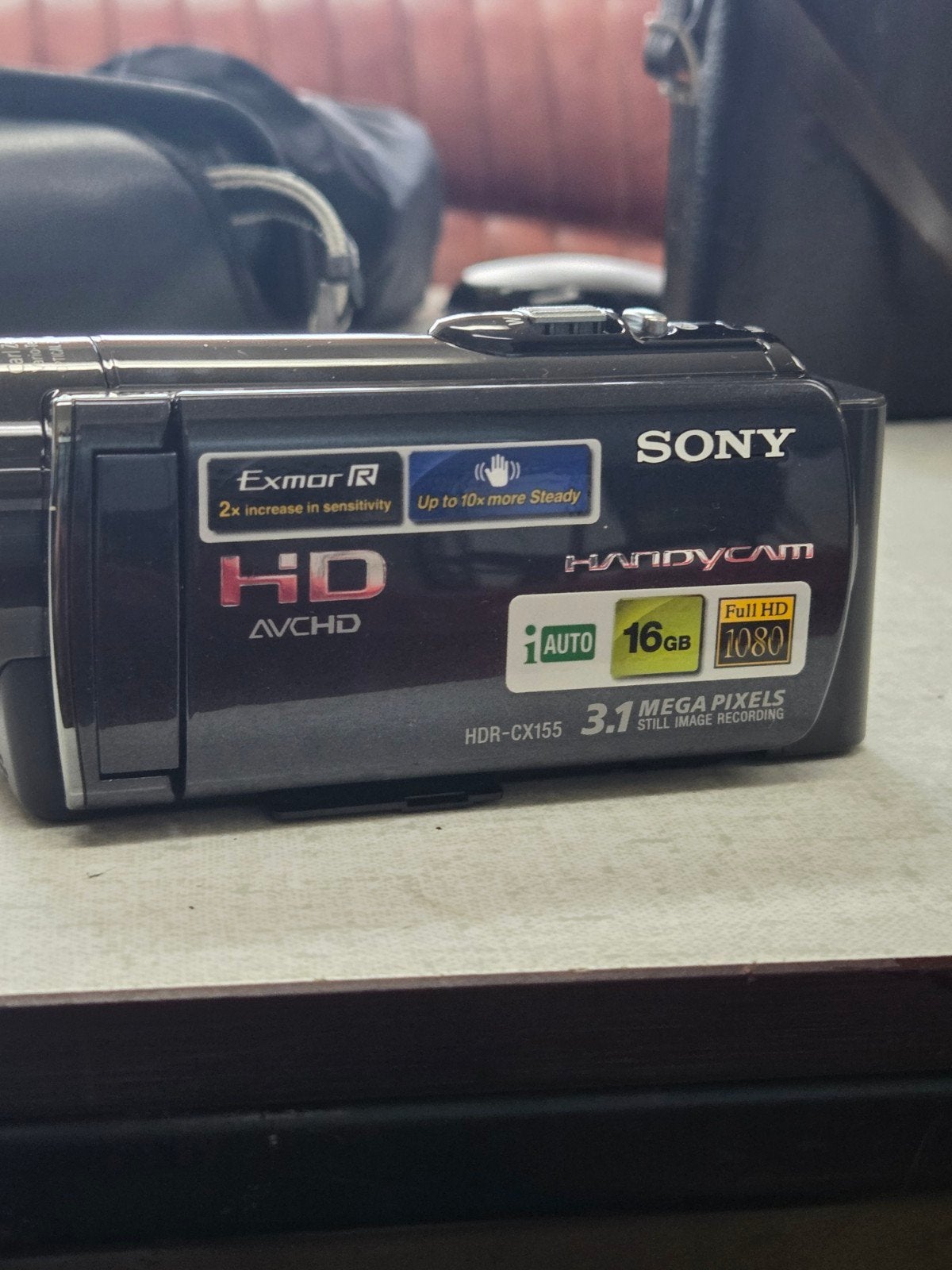 Sony Handycam HDR-CX155 Full HD Camcorder, Ophalen, Full HD, 20x of meer, Overige soorten