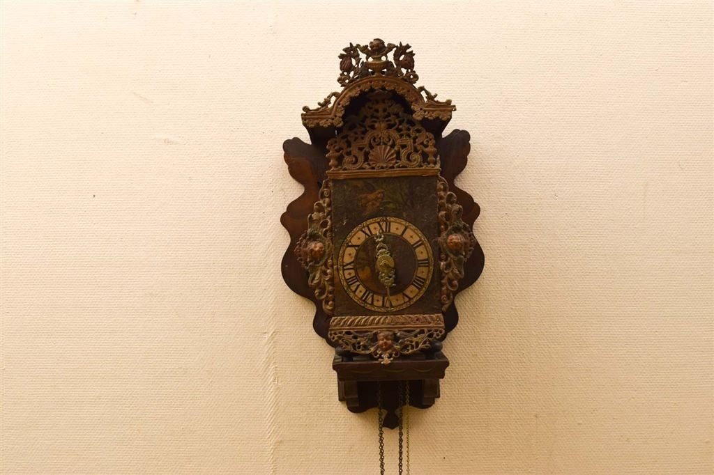 Friese stoelklok 49158, Ophalen of Verzenden, Gebruikt, Wandklok