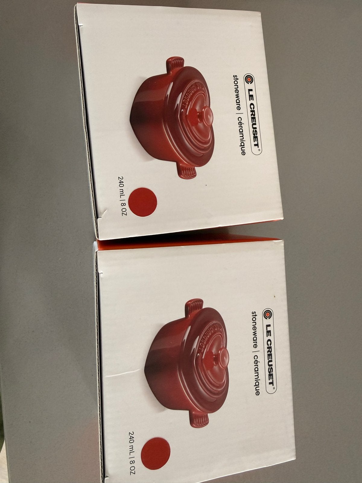 Nieuwe Le Creuset Hartvormige Mini Cocottes - Set van 2, Le Creuset, Overige typen, Nieuw, Ophalen of Verzenden