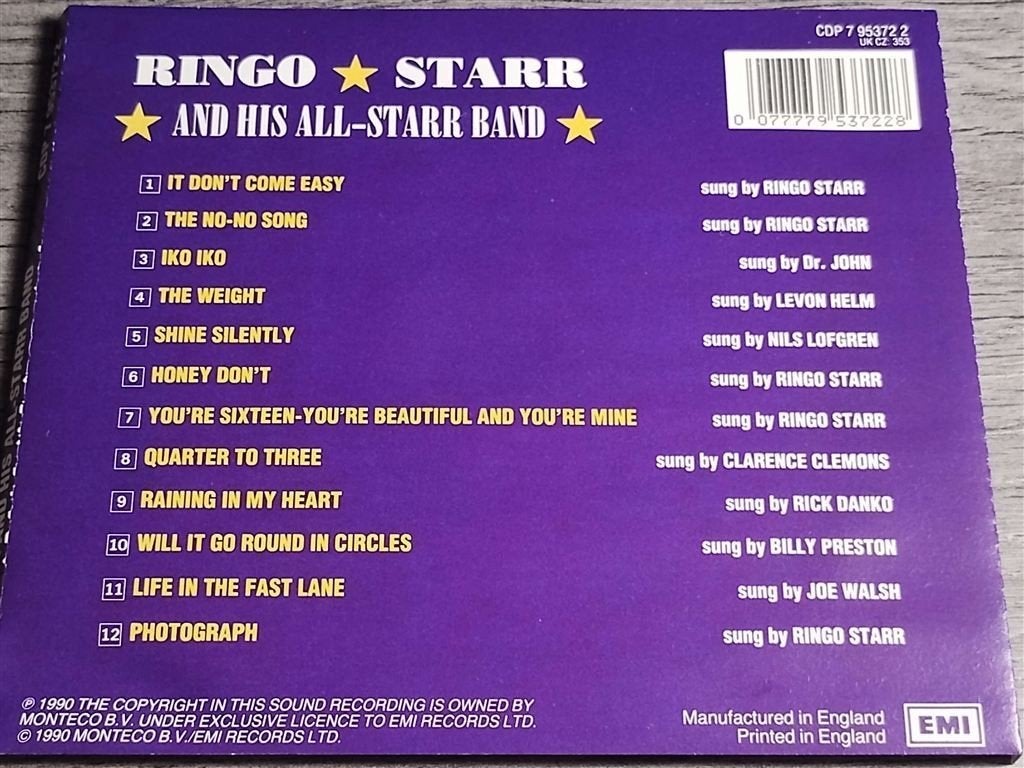 Ringo Starr And His All-Starr Band, Ophalen of Verzenden, Zo goed als nieuw
