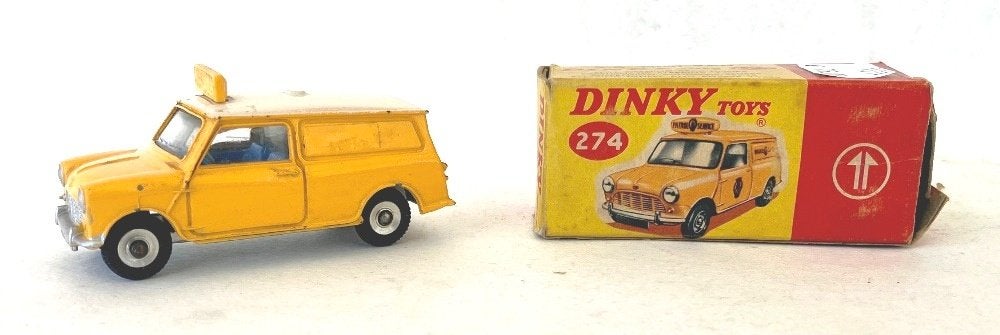 Dinky Toys AA Patrol Service Mini Van wit dak  # 274., Ophalen of Verzenden, Gebruikt, Auto, Dinky Toys