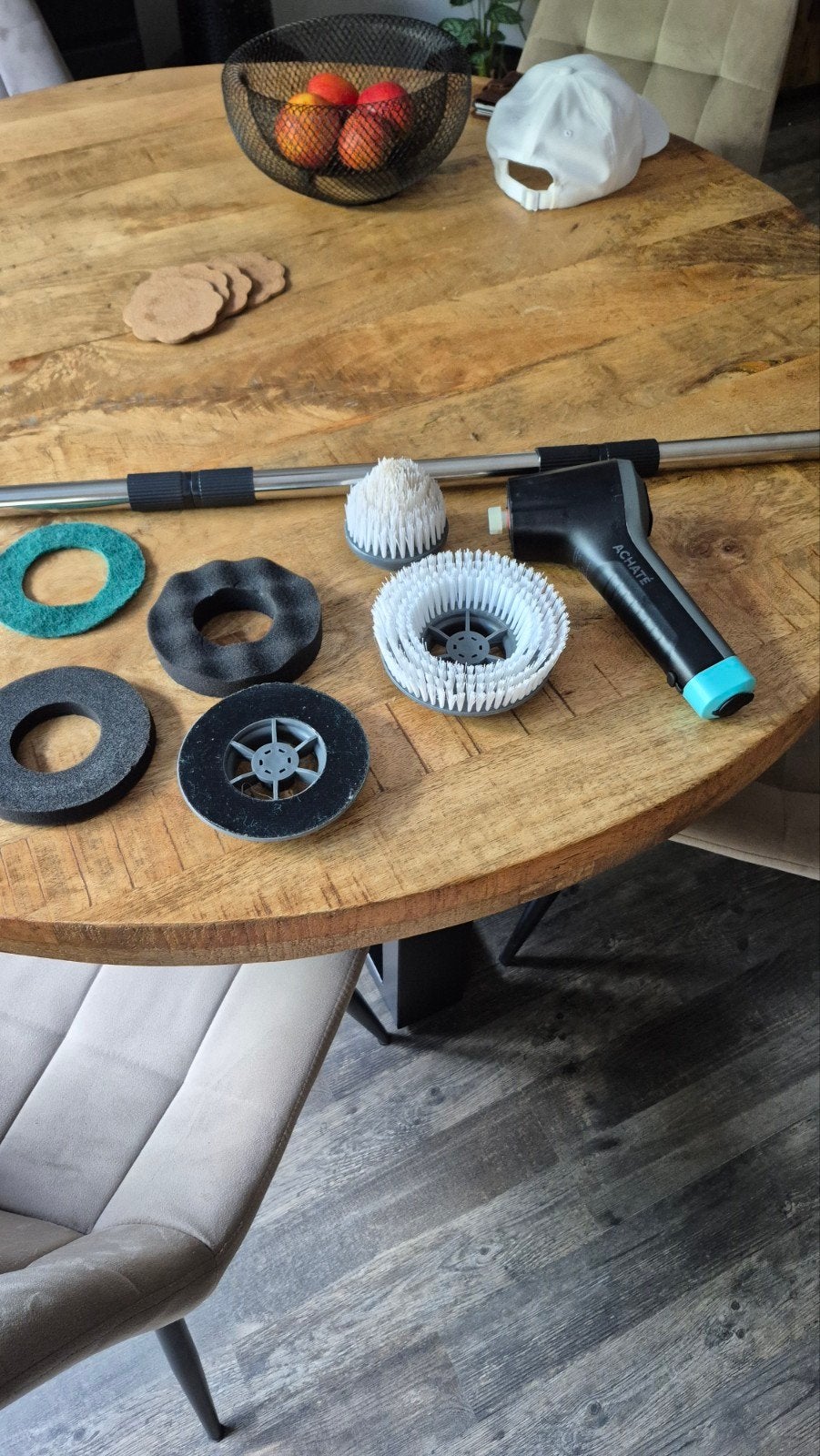 Achate Schoonmaak Borstel Set met Telescoopsteel, Ophalen of Verzenden
