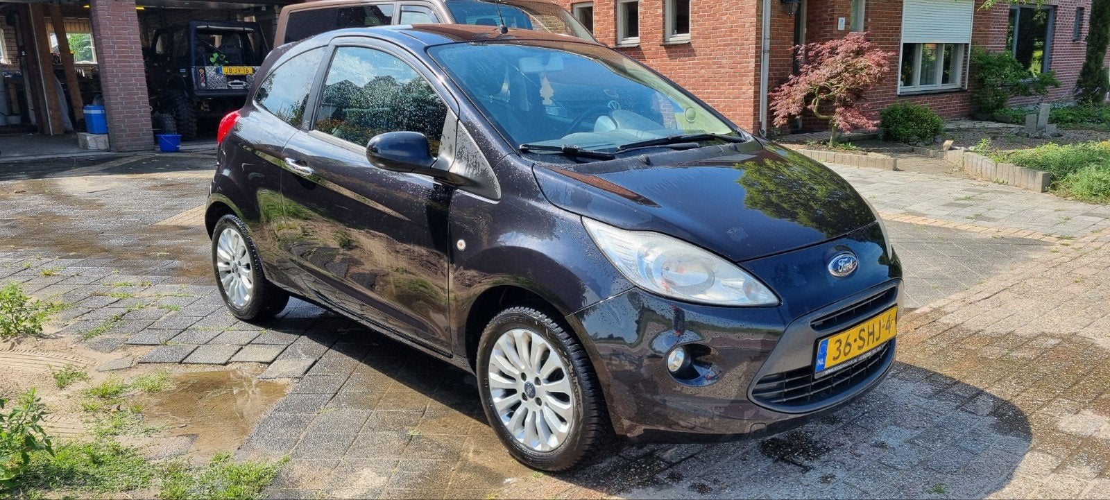 Ford Ka 1.2 69pk 2011 Zwart, Auto's, Ford, Particulier, Ka, Benzine, B, Hatchback, Handgeschakeld, Origineel Nederlands, Zwart