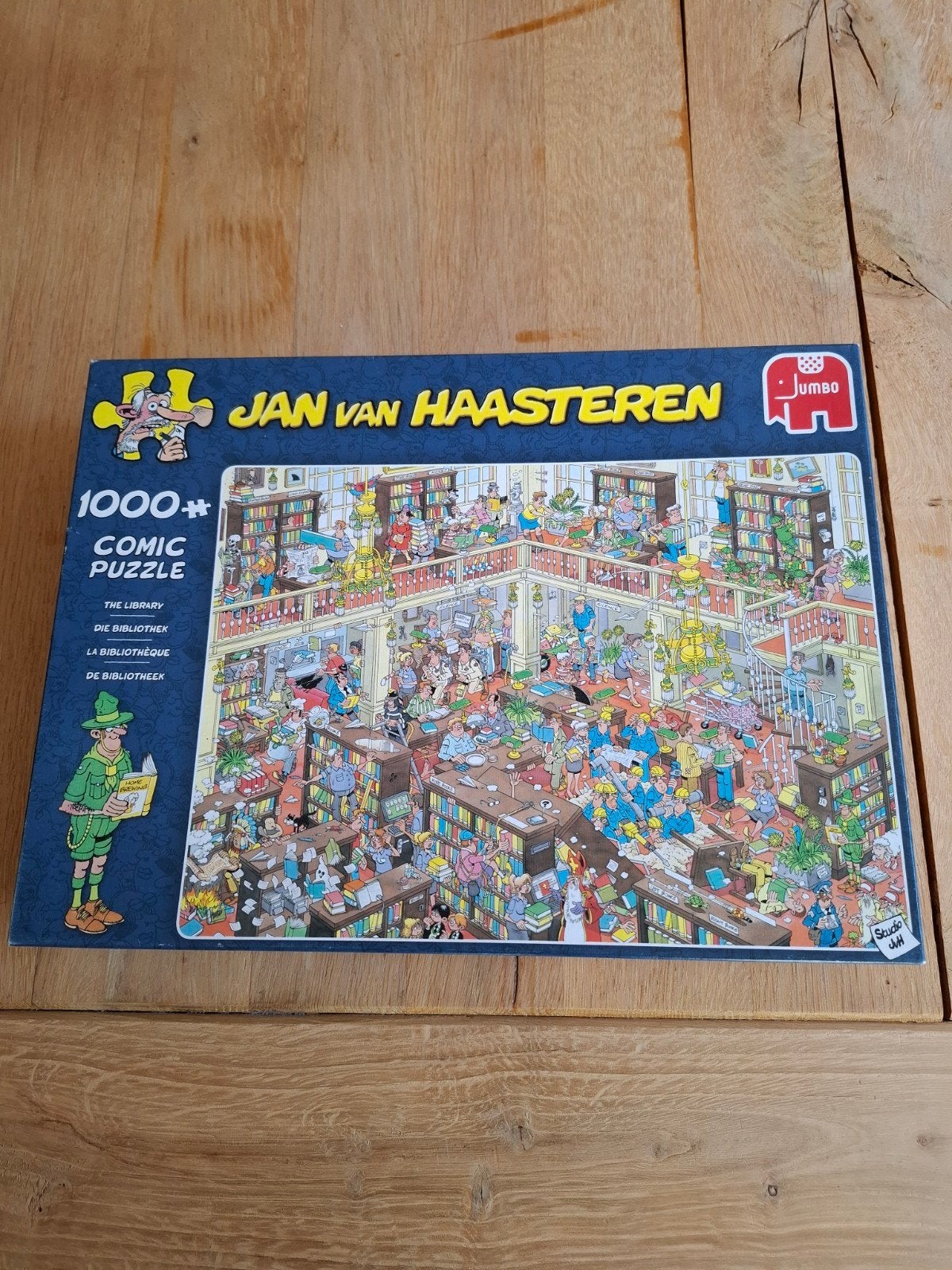 Jan van Haasteren De Bibliotheek 1000 stukjes, Ophalen, 500 t/m 1500 stukjes, Gebruikt, Legpuzzel