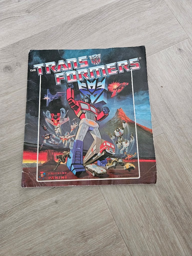 Panini Transformers sticker album 1986, Overige generaties, Ophalen of Verzenden, Gebruikt, Overige rassen