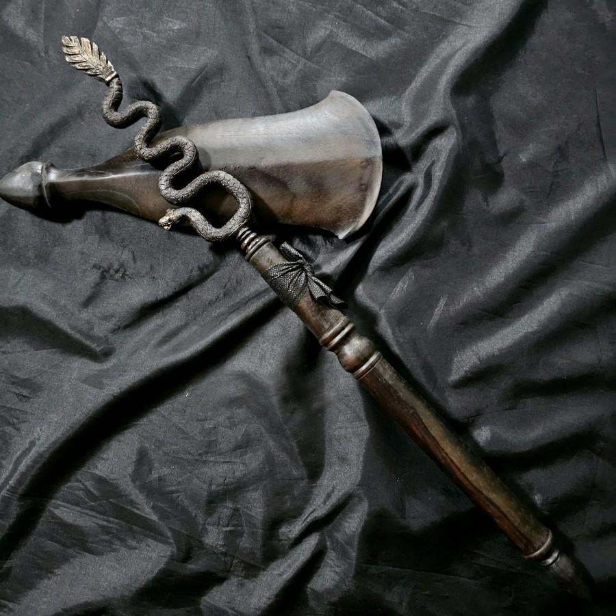 Tombak Speer Cacing Kanil 7 Luk Keleng Keris Kris TNI68, Wapen, Verzenden, Overige materialen, Indonesië
