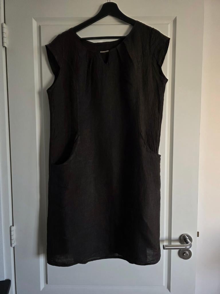 Puur linnen zomer jurk 42 Made in Italy, Ophalen of Verzenden, Nieuw, Maat 42/44 (L), Onder de knie