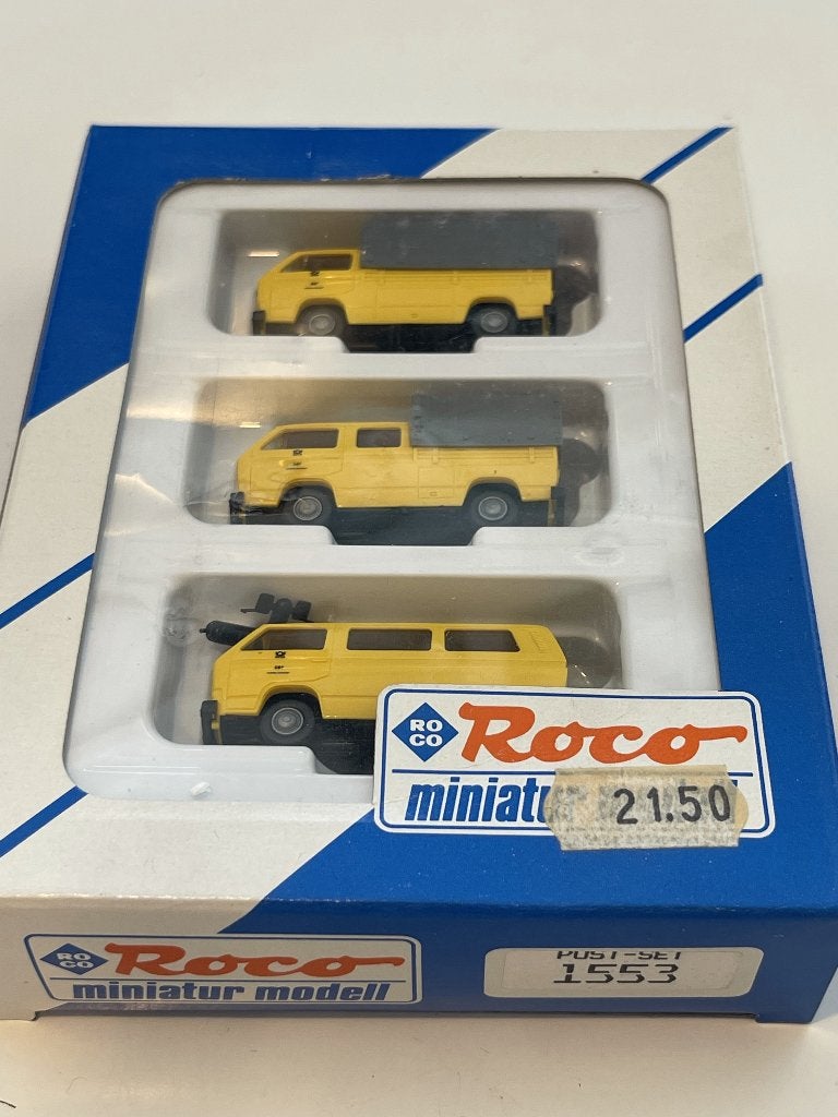 Roco 1553 Deutsche Post wagenset VW in verpakking, Ophalen of Verzenden, Zo goed als nieuw, Auto, Roco