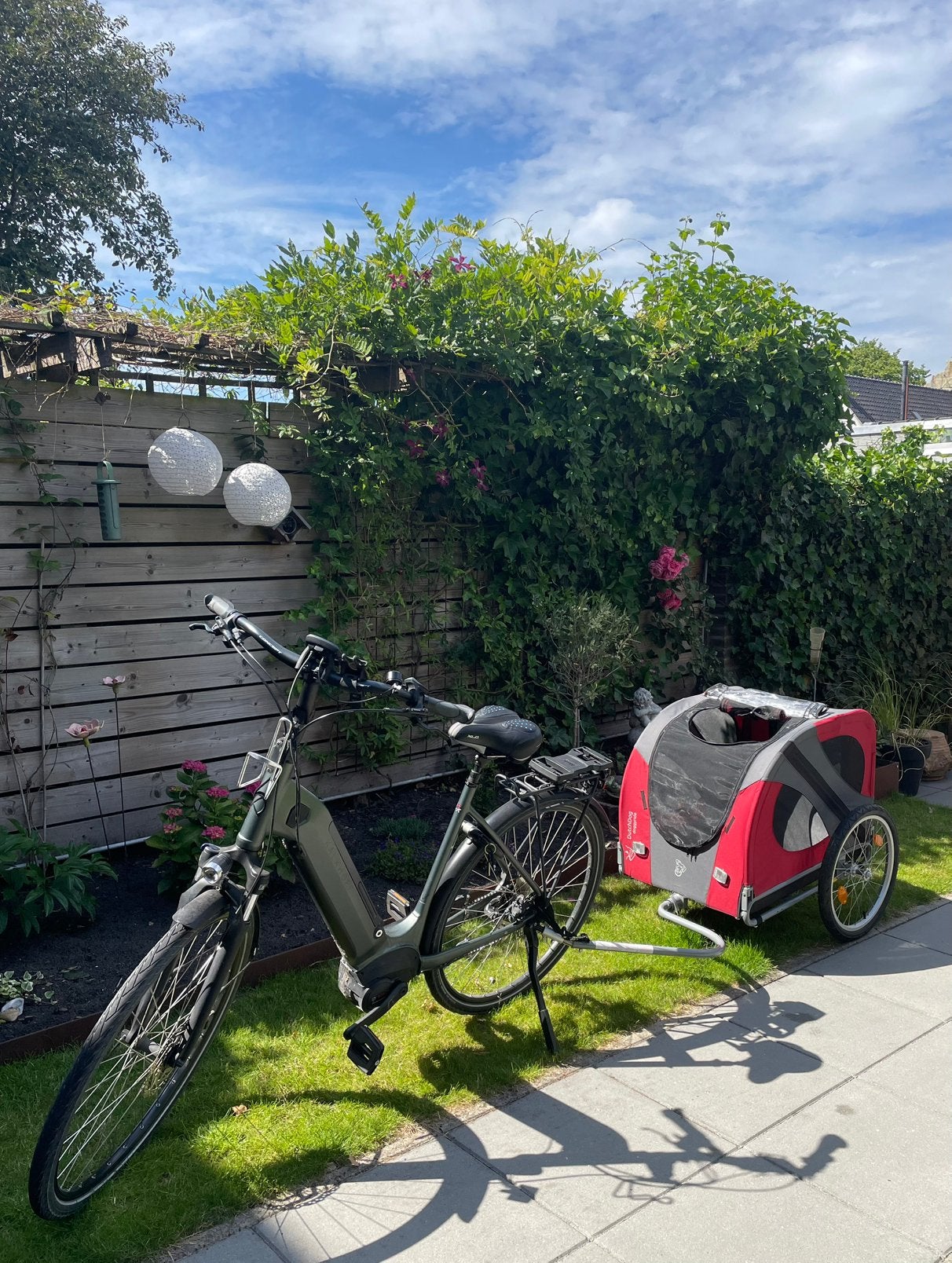 Hondenfietskar, Fietsen en Brommers, Ophalen, Opvouwbaar, Zo goed als nieuw, Hondenkar