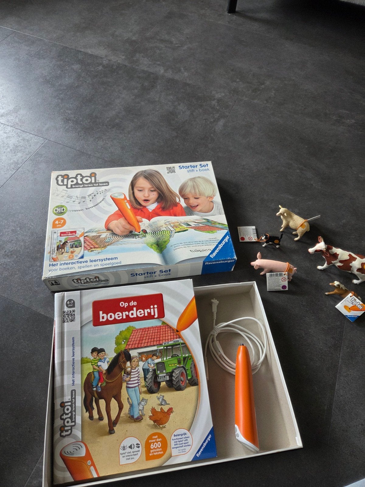 Tiptoi - Starter set + dieren, Ophalen of Verzenden, Gebruikt