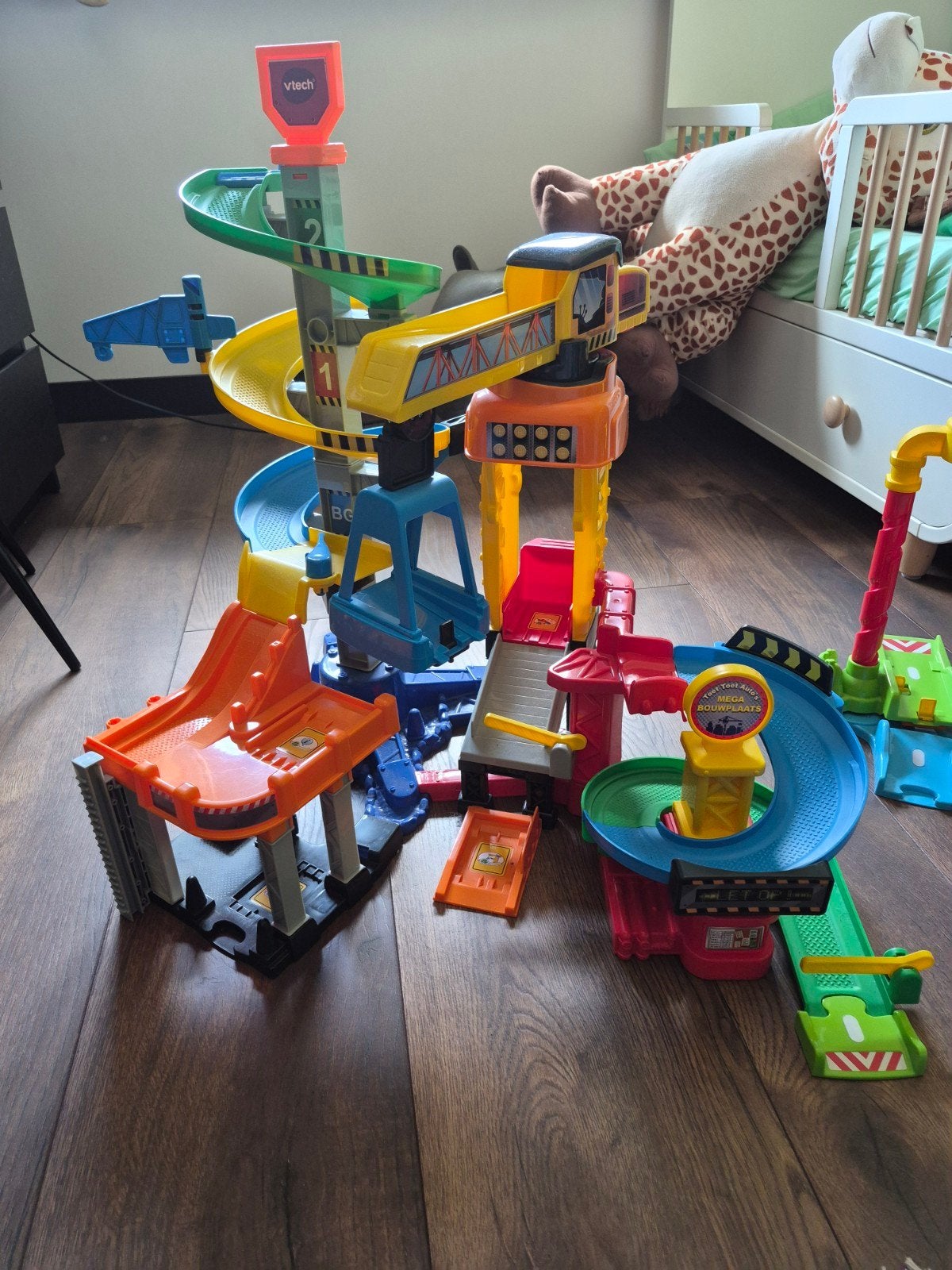 VTech Toet Toet Auto's Mega Bouwplaats & Uitbreidingen, Ophalen, Zo goed als nieuw, 2 tot 4 jaar