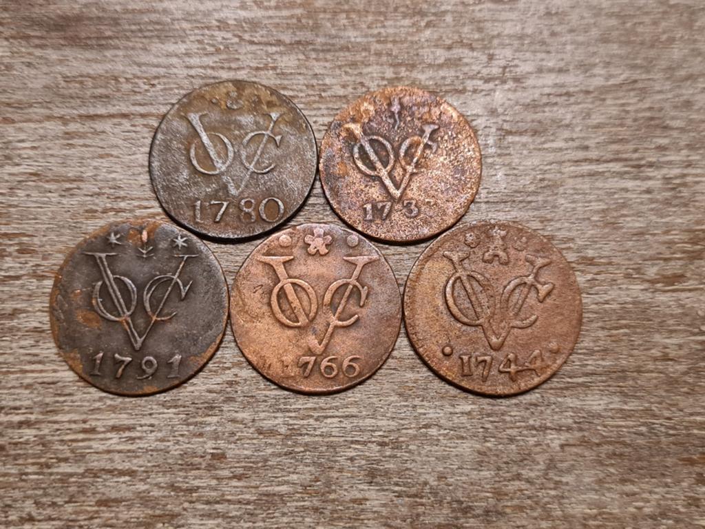 Set VOC-duiten (#2) 5-provinciën, Ophalen of Verzenden, Vóór koninkrijk, Overige waardes