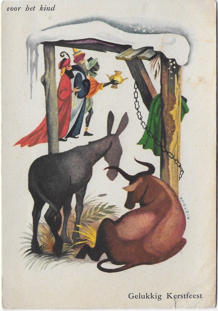 Voor Het Kind Driekoningen Gelopen Ansichtkaart (B5806 ), Ophalen of Verzenden, 1960 tot 1980, Gelopen, Kinderen