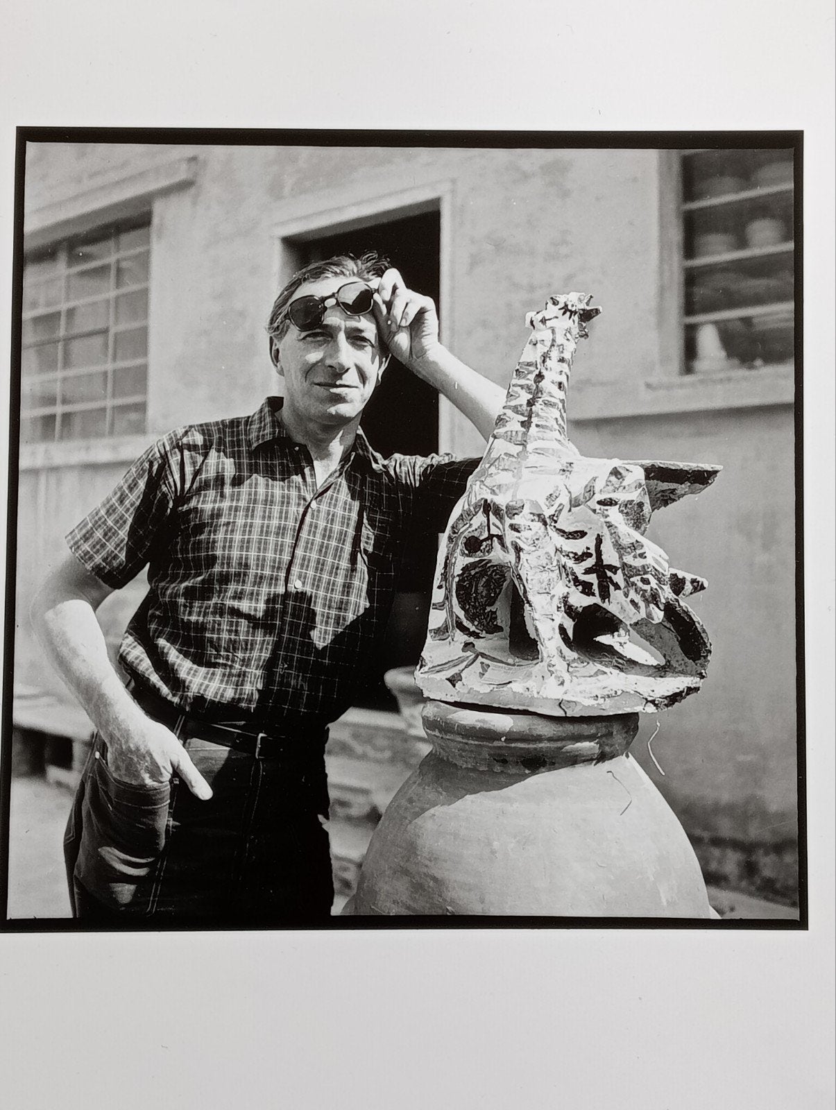 Franco Garelli beeldhouwer Albisola Italië 1954 H.Riemens, Ophalen of Verzenden