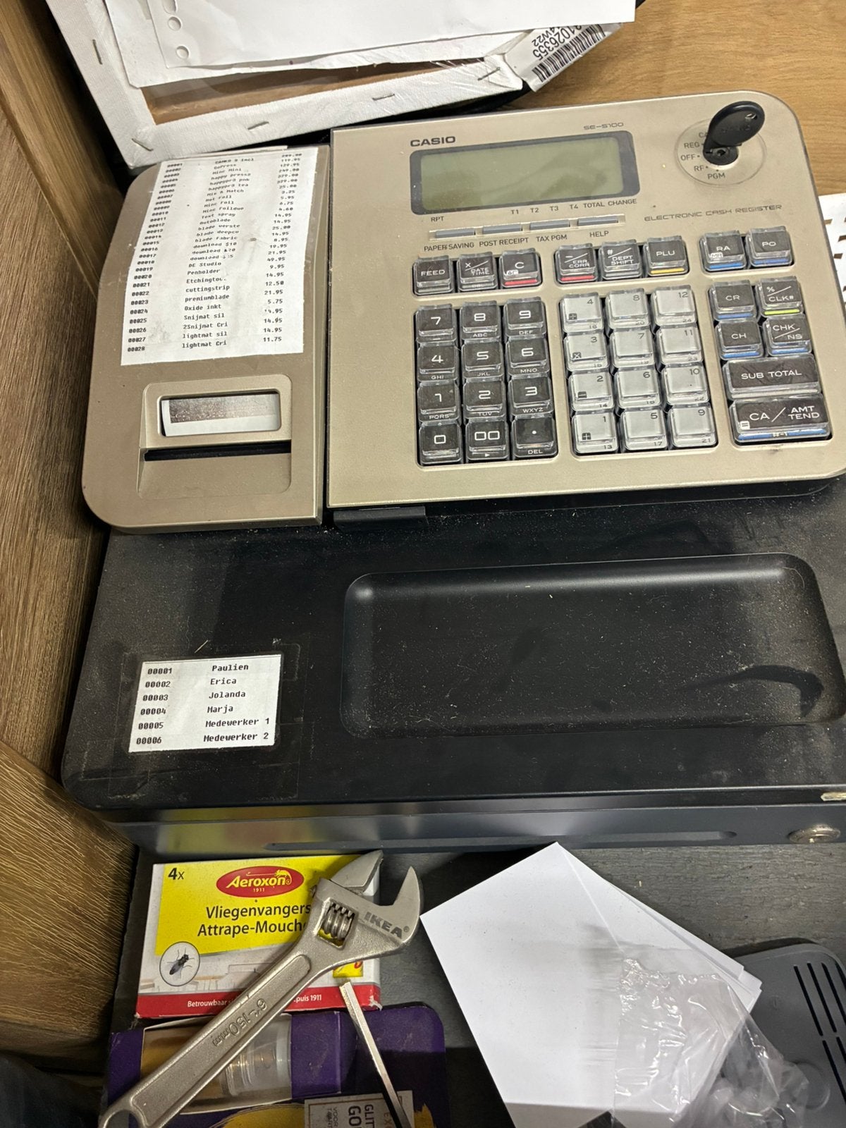 Casio kassa ook met de computer instelbaar, Ophalen of Verzenden, Zo goed als nieuw