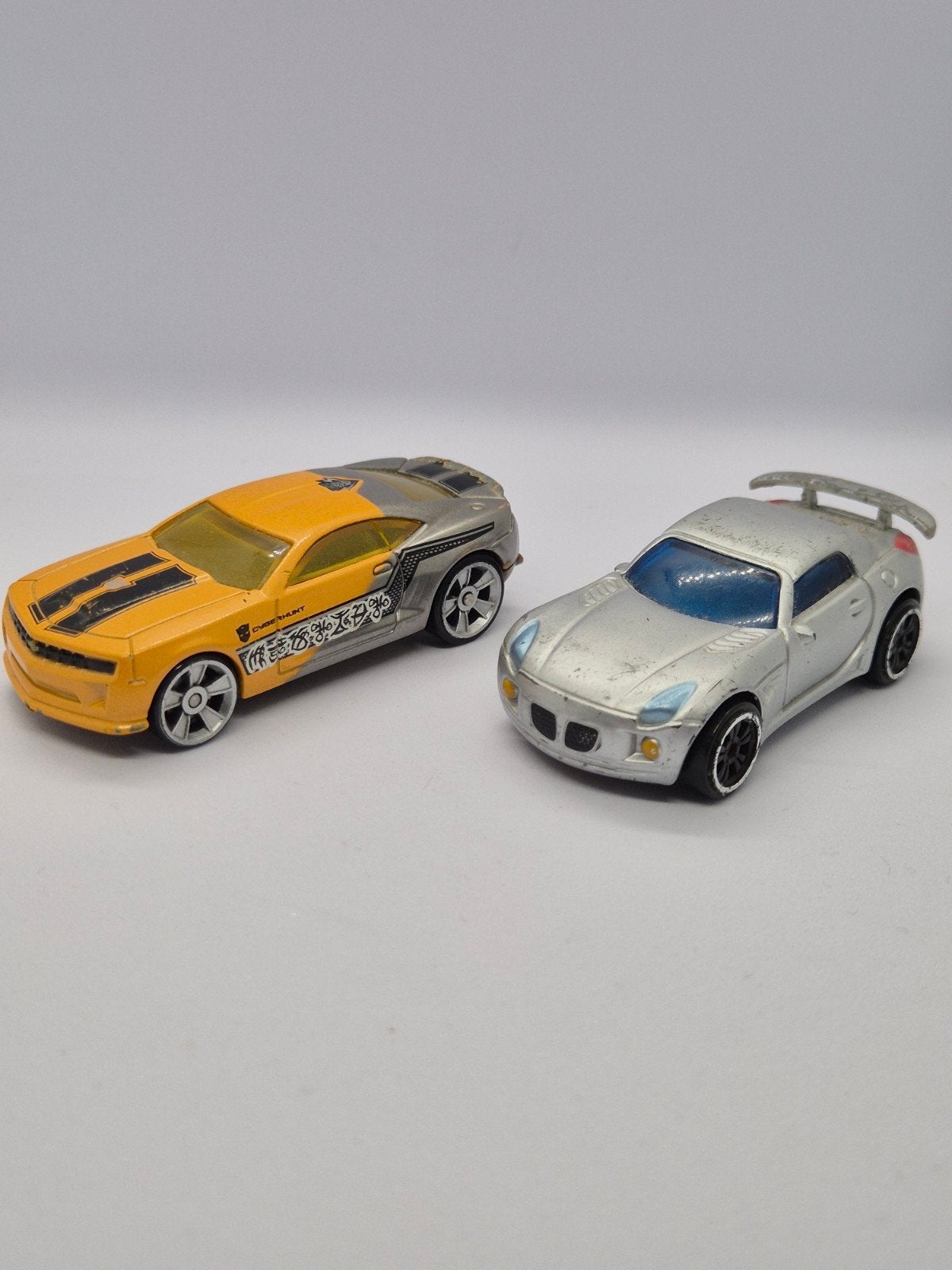 Transformers Speelgoedauto's: Bumblebee & Jazz, Ophalen of Verzenden, Gebruikt, Overige typen