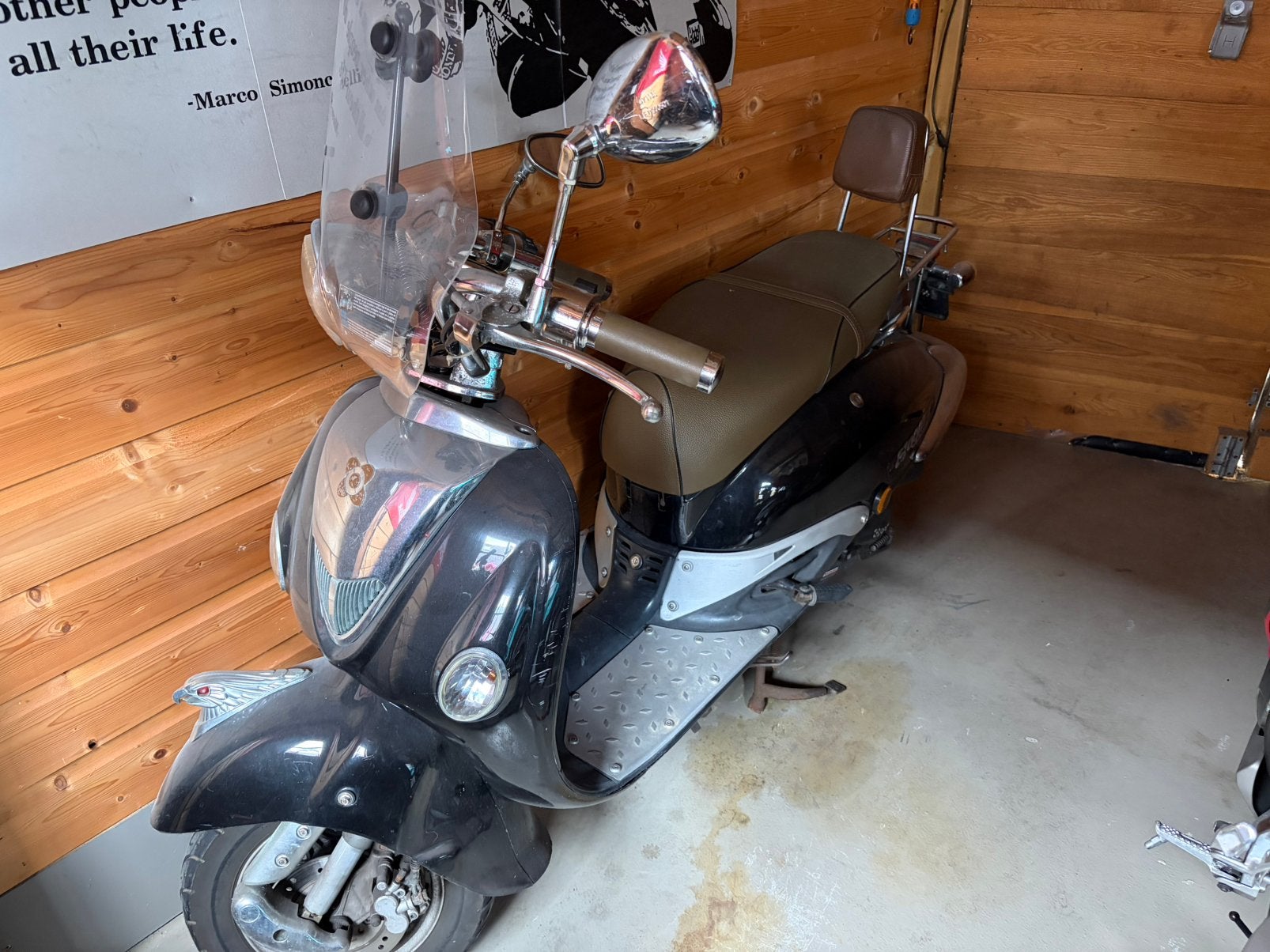 Agm retro snorscooter, Fietsen en Brommers, Ophalen, Gebruikt, Benzine