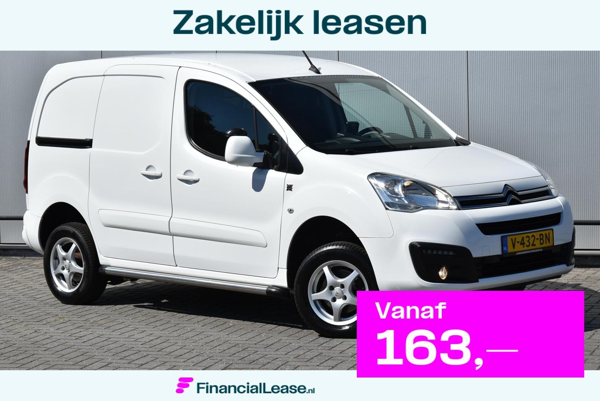 Citroen Berlingo 1.6 HDI Euro 6 Dangel 4x4 4wd Marge Euro 6!, Stof, 4 cilinders, Citroën, Wit