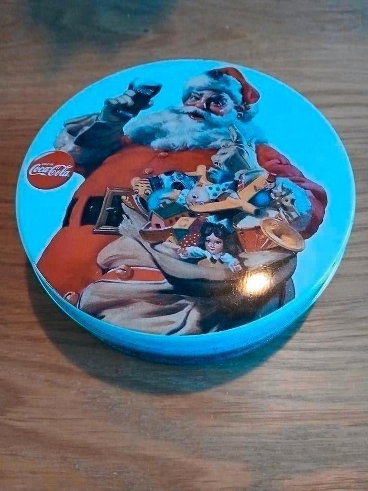 Vintage Coca Cola Kerst Onderzetters, Ophalen of Verzenden, Zo goed als nieuw, Gebruiksvoorwerp