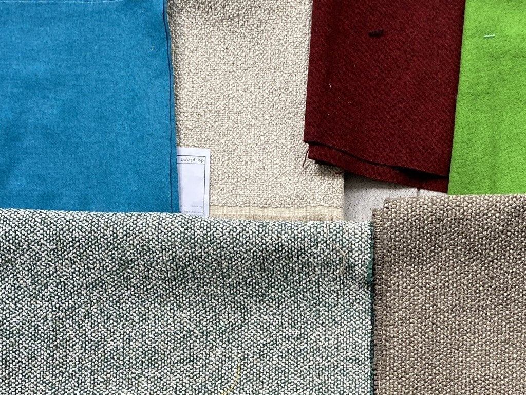 Bundel meubelstoffen: De Ploeg, Kvadrat, Gabriel, Camira, Hobby en Vrije tijd, Wol, Meerkleurig, 120 cm of meer, Nieuw