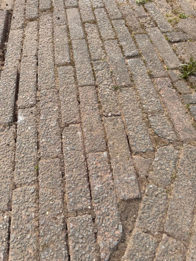 Gebruikte stenen 5x20cm, Tuin en Terras, Tegels en Klinkers, Ophalen, Gebruikt, Klinkers, 10 m² of meer