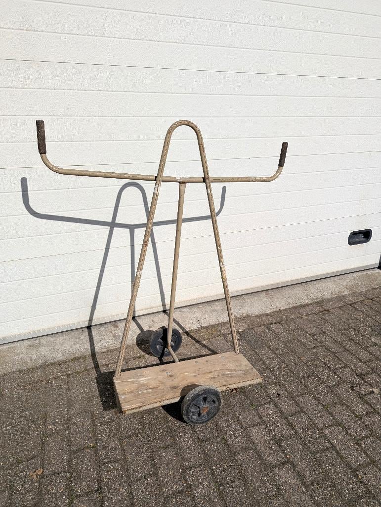 platenkar platen transport kar, Doe-het-zelf en Verbouw, Transportwagens, 100 liter of meer, Ophalen, Gebruikt, Transportkar