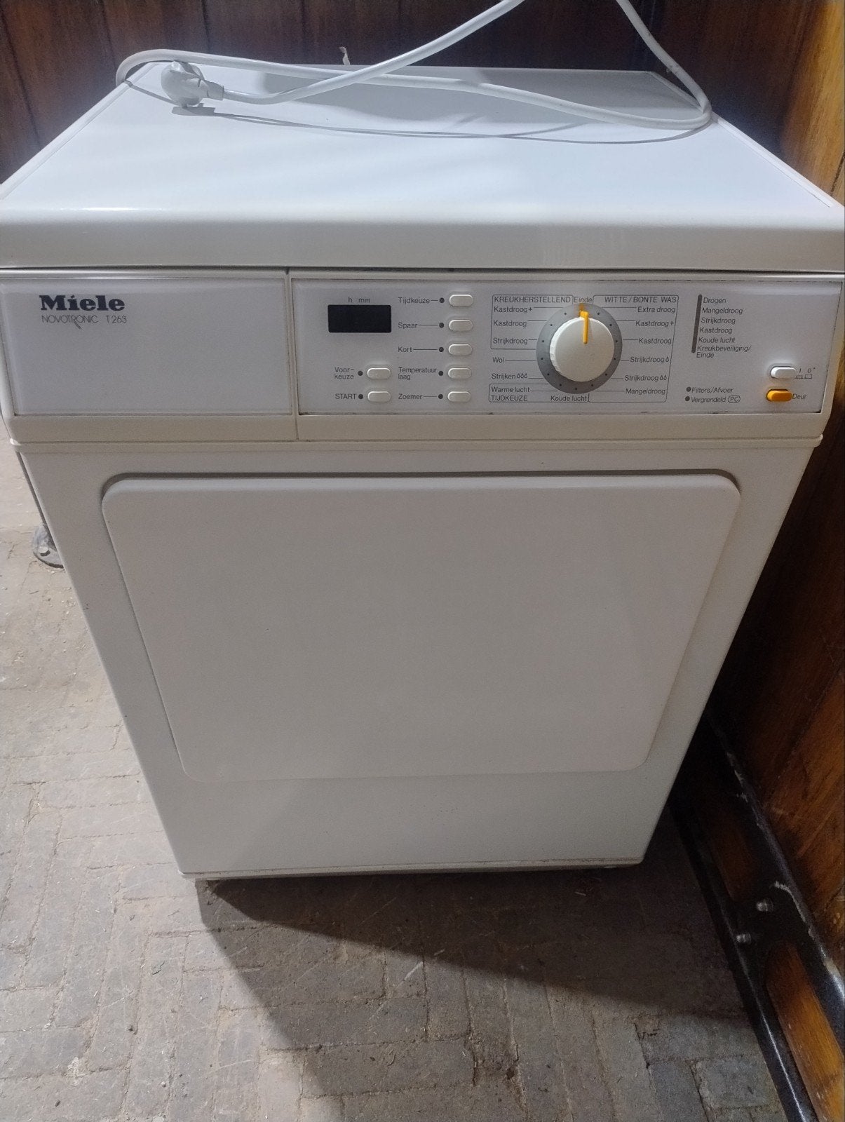 Miele Novotronic wasdroger T263, Witgoed en Apparatuur, Ophalen, Gebruikt, Luchtafvoer, 4 tot 6 kg